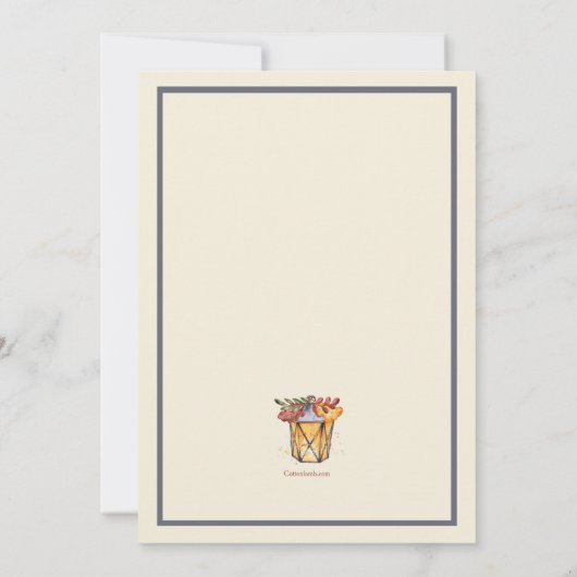 Dankbare en dankbare Thanksgiving Dag Kaart (Achterkant)