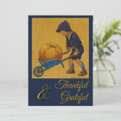  dankbare en dankbare Thanksgiving - Smith Feestdagenkaart (Staand voorkant)
