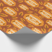 Dankbare en gezegende Herfst Sinaasappel laat fees Cadeaupapier (Hoek)