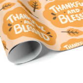 Dankbare en gezegende herfstbladeren van Sinaasapp Cadeaupapier (Rol Hoek)