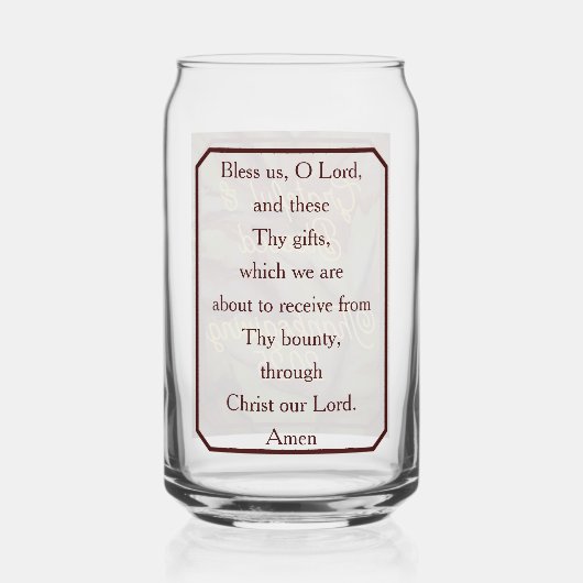 Dankbare en gezegende Thanksgiving Drinkware Blikvorm Glas (Voorkant)