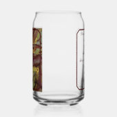 Dankbare en gezegende Thanksgiving Drinkware Blikvorm Glas (Rechts)