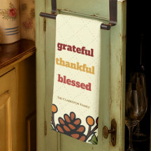 Dankbare en Gezegende Thanksgiving retro ontwerp