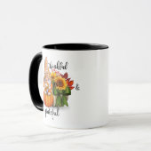 Dankbare & erkentelijke koffiemok mok (Voorkant links)