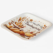 Dankbare feestelijke Thanksgiving 9 inch Papieren Bordje (Gebogen)