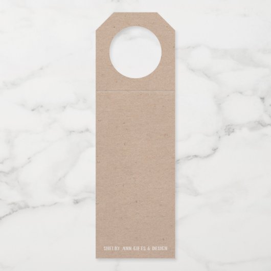 Dankbare Fles Hanger Labels (Achterkant)