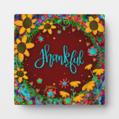 Dankbare florale grillige madeliefjes inspiratie fotoplaat (Voorkant)