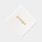 Dankbare Folie Stamp Cocktail servetten Thanksgivi (Rechts)