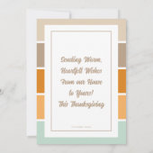 Dankbare foto Thanksgiving Groet Uitnodiging (Achterkant)