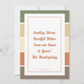 Dankbare foto Thanksgiving Kaart of uitnodiging (Achterkant)