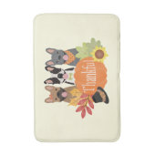 Dankbare Franse Bulldogs Thanksgiving Badmat (Voorkant Verticaal)