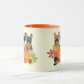 Dankbare Franse Bulldogs Thanksgiving Mok (Midden)