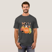 Dankbare Franse Bulldogs Thanksgiving T-shirt (Voorkant volledig)