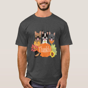 Dankbare Franse Bulldogs Thanksgiving T-shirt