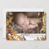 Dankbare geboorteaankondiging aankondiging (Voorkant)