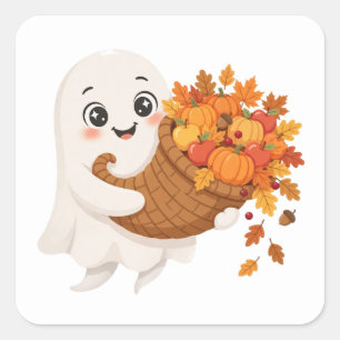 Dankbare Geest Thanksgiving Vierkante Sticker