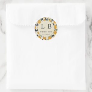 Dankbare Gele Peer Illustratie Ronde Sticker