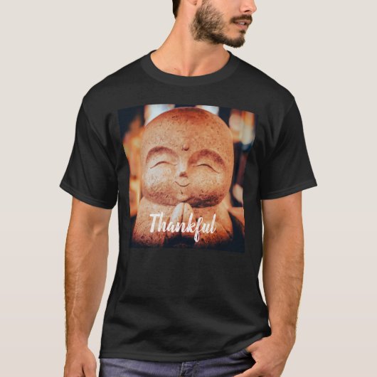 Dankbare Gelukkige Boeddha T-shirt (Voorkant)