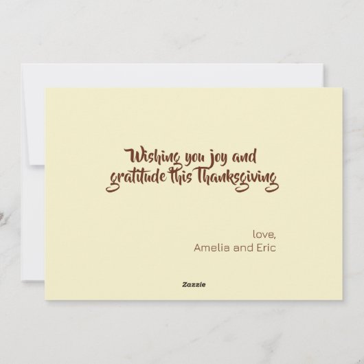 Dankbare gezegende aardappeloogst L. Knaus Feestdagenkaart (Achterkant)