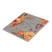 Dankbare Gezegende Bloemrijke Thanksgiving  Tegeltje (Zijkant)