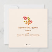 Dankbare gezegende chique Thanksgiving foto Feestdagenkaart (Achterkant)