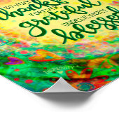 Dankbare gezegende citaat Inspiratie Poster (Hoek)