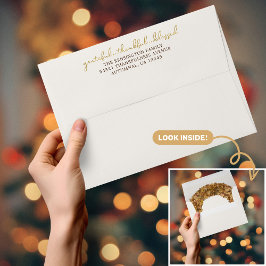 Dankbare Gezegende Elegante Herfst Krans Envelop