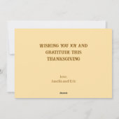 Dankbare Gezegende Hangende Oren van Maïs Feestdagenkaart (Achterkant)