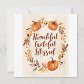Dankbare Gezegende Herfst Save The Date (Voorkant)