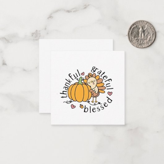 Dankbare Gezegende Kerstmis Grappig  Notitiekaartje (Voorkant / Achterkant in situ)