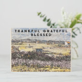 Dankbare gezegende oogst in de Provence Feestdagenkaart (Staand voorkant)