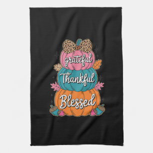 Dankbare Gezegende Pompoen Keuken   HERFST A Theedoek