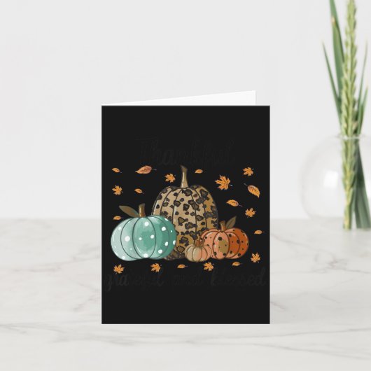 Dankbare Gezegende T-shirt Voor Vrouwen Funny Ch Kaart (Voorkant)