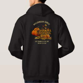DANKBARE GEZEGENDE Thanksgiving Familie Hoodie