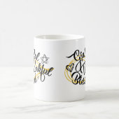 Dankbare, gezegende Thanksgiving gaven Koffiemok (Center)