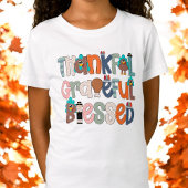 Dankbare, gezegende Thanksgiving T-shirt