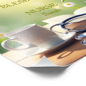 Dankbare gezegende verpleegster gepersonaliseerd foto afdruk (Hoek)