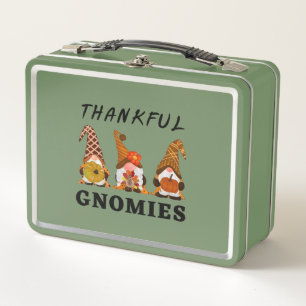 Dankbare Gnomies met Schattige Herfsttrio van Gnom