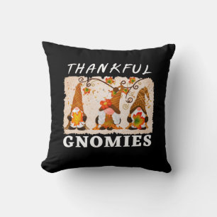 Dankbare Gnomies met Schattige Herfsttrio van Gnom Kussen