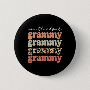 Dankbare Grammy herfst boom herfst bladeren Thanks Ronde Button 5,7 Cm