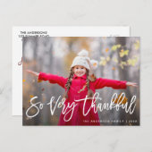 Dankbare groeten Thanksgiving Briefkaart (Voorkant / Achterkant)