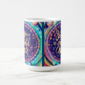 Dankbare hart Boho kleurrijke inspiratie Koffiemok (Center)