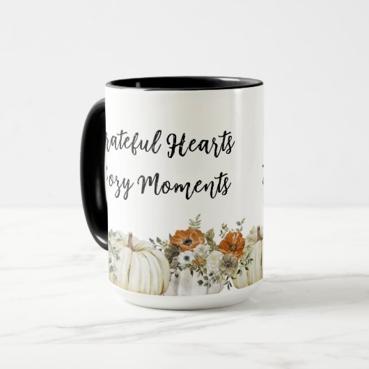 Dankbare harten, gezellige momenten gelukkig Thank Mok (Voorkant links)