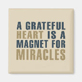 Dankbare hartmagneet voor wonderen | Magneet (Voorkant)