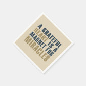 Dankbare hartmagneet voor wonderen | Servet (Hoek)