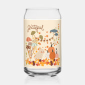 Dankbare Herfst Bunny Blikvorm Glas (Voorkant)