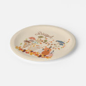 Dankbare Herfst Bunny Papieren Bordje (Gekanteld)