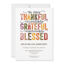 Dankbare Herfst Dinner Party