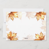 Dankbare Herfst Elegante Moderne Rustieke Thanksgi Feestdagenkaart (Achterkant)