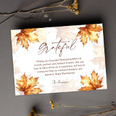 Dankbare Herfst Elegante Moderne Rustieke Thanksgi Feestdagenkaart